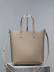 YSL Shopping Toy in Supple Leather Beige Gold 25x28x8cm - 3