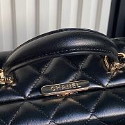 Chanel Box Bag Lambskin Gold Black 22x15x7.5cm - 2