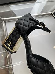 Chanel Black Heel Sandal 7.5cm - 4