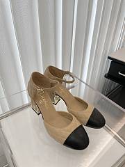 Chanel Beige Heel Sandal 7.5cm - 3