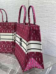 Dior Large Book Tote Fuchsia White Miss Dior 42x18x35cm - 3