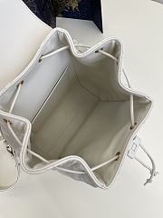 Dior Medium Caro Backpack White Lambskin 23 x 26.7 x 12.5 cm - 6