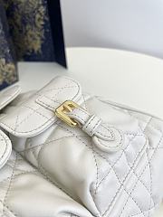 Dior Medium Caro Backpack White Lambskin 23 x 26.7 x 12.5 cm - 3