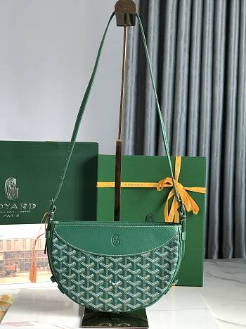 Goyard Hirondelle Bag Green 25x16x17cm