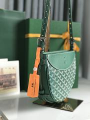 Goyard Hirondelle Bag Green 25x16x17cm - 3