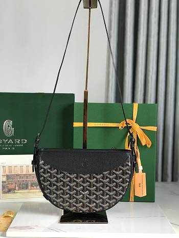 Goyard Hirondelle Bag Black 25x16x17cm