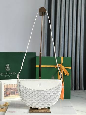 Goyard Hirondelle Bag White 25x16x17cm