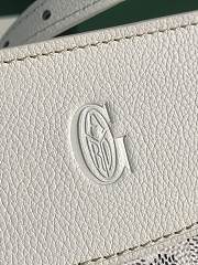 Goyard Hirondelle Bag White 25x16x17cm - 6