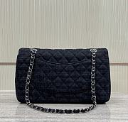 Chanel Flap Bag Classic 11.12 Denim Black Grey - 2