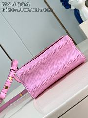 Louis Vuitton LV Twist Bag PM Wisteria Pink 19x9x15cm - 3