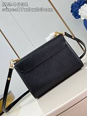 Louis Vuitton LV Twist MM Black Bag 23x17x9.5cm - 5