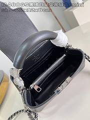 Louis Vuitton LV Capucines East-West Mini Bag Black 22x12x8cm - 6