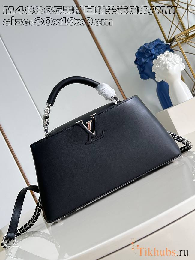 Louis Vuitton LV Capucines East-West BB Bag Black 30x19x9cm - 1