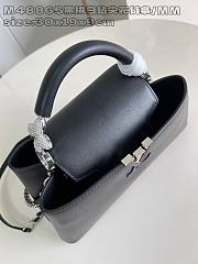 Louis Vuitton LV Capucines East-West BB Bag Black 30x19x9cm - 3