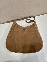 Prada Cleo Bag Brown Suede 40x30x9cm - 5