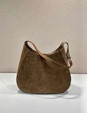 Prada Cleo Bag Brown Suede 40x30x9cm - 3