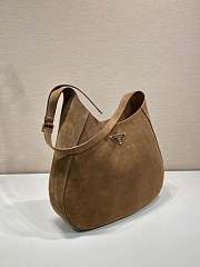 Prada Cleo Bag Brown Suede 40x30x9cm - 2