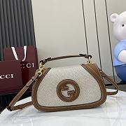 Gucci Blondie Small Top Handle Bag Beige 26.5x16.5x8.5cm - 1