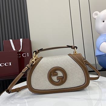 Gucci Blondie Small Top Handle Bag Beige 26.5x16.5x8.5cm