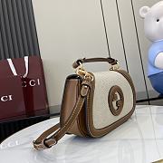 Gucci Blondie Small Top Handle Bag Beige 26.5x16.5x8.5cm - 4