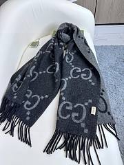 Gucci Black Scarf 45x200cm - 1