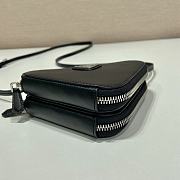 Prada Saffiano Leather Mini Pouch Black 15x10x5cm - 6