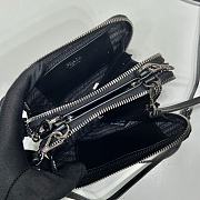 Prada Saffiano Leather Mini Pouch Black 15x10x5cm - 2