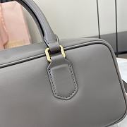 Miu Miu Arcadie Bag Grey Leather 27x9x12cm - 3