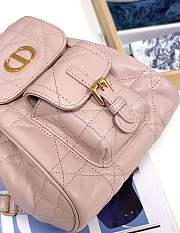 Dior Small Caro Backpack Pink Lambskin 19.5 x 18.5 x 8.5 cm - 6