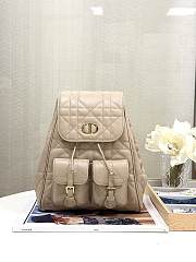 Dior Medium Caro Backpack Beige Lambskin 23 x 26.7 x 12.5 cm - 1