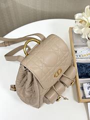 Dior Medium Caro Backpack Beige Lambskin 23 x 26.7 x 12.5 cm - 3