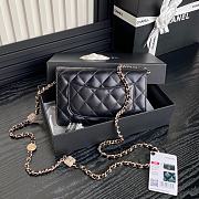 Chanel Wallet Chain Woc Black Lambskin 19cm - 2