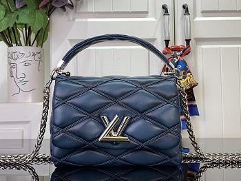 Louis Vuitton LV GO-14 PM Bag Blue 20x14x9cm