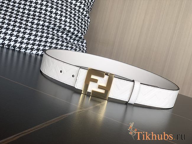 Fendi White Belt 3.5cm - 1