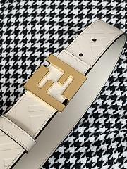 Fendi White Belt 3.5cm - 3