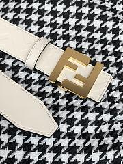 Fendi White Belt 3.5cm - 2