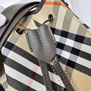 Burberry Medium Check Drawstring Pouch​ 27.5x16x29cm - 2