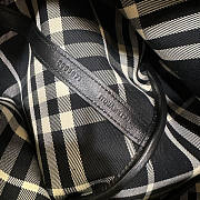 Burberry Medium Check Drawstring Black Pouch​ 27.5x16x29cm - 2