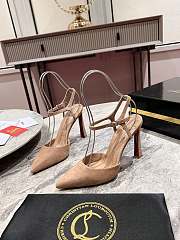 Christian Louboutin Condora Riviera 85mm Pumps Beige Suede - 1