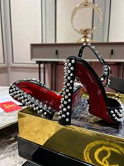 Christian Louboutin Condora Riviera Spikes 100mm Pumps Black - 4