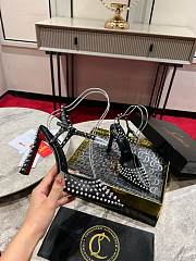 Christian Louboutin Condora Riviera Spikes 100mm Pumps Black - 2