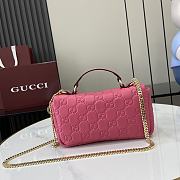 Gucci GG Milano Mini Top Handle Bag Pink 21x12.5x4.5cm - 3