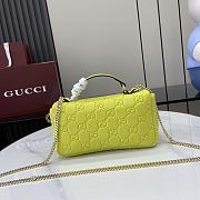 Gucci GG Milano Mini Top Handle Bag Bright Green 21x12.5x4.5cm - 4