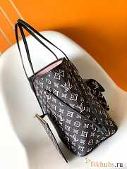 LV Neverfull Buci Box Black MM Bag Size 32 x 28 x 14 cm - 6