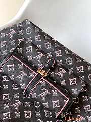 LV Neverfull Buci Box Black MM Bag Size 32 x 28 x 14 cm - 2