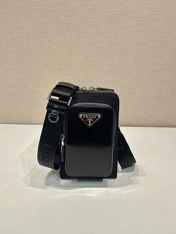 Prada Phone Crossbody Bag Black 18x11.5cm