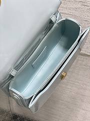 Dior Small 30 Montaigne Top Handle Bag Blue Patent 19x10x8cm - 6