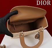 Dior Medium Lady Bag Beige 24x20x11cm - 5