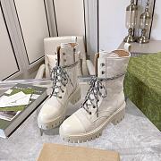 Gucci Leather White Boot - 3