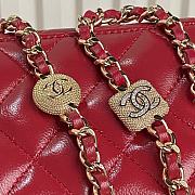 Chanel 24k Vanity Red Lambskin 17cm - 3